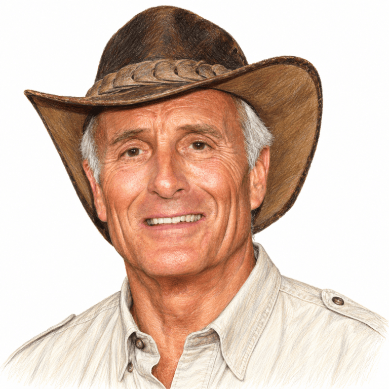 Colored pencil portrait of Jack Hanna