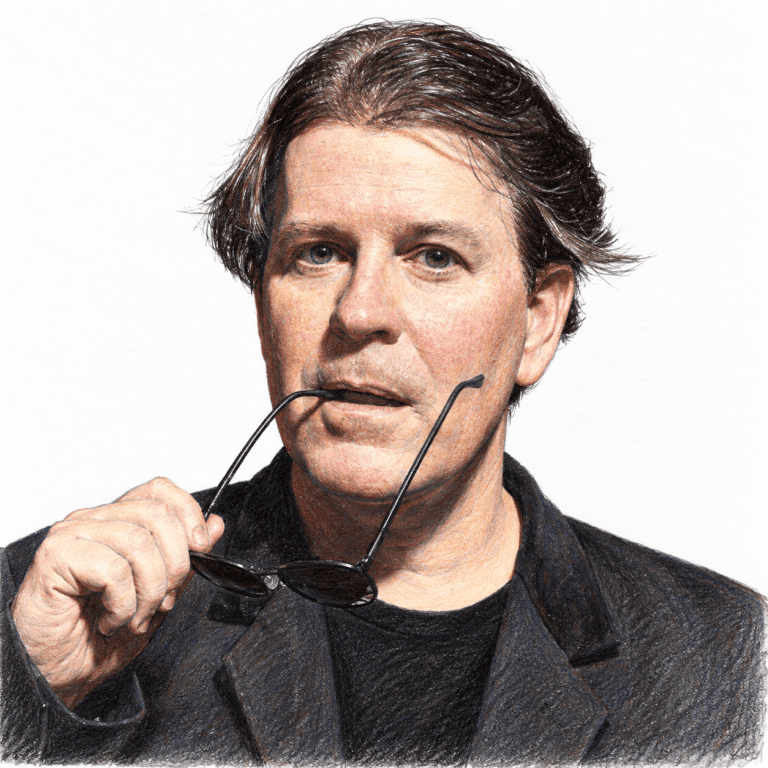 Colored pencil portrait of John Ferriter
